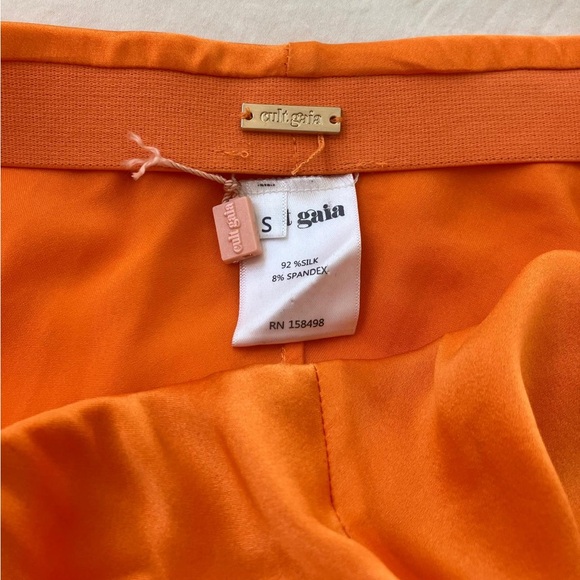 Cult Gaia Vibrant Orange Wide Leg Pants - Picture 2 of 4